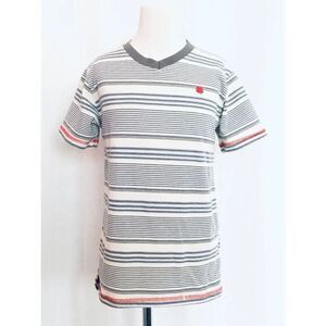 LUCKY BRAND Kids Boys 7 Short Sleeve Striped Tee Shirt BUY 2 GET 1 FREE